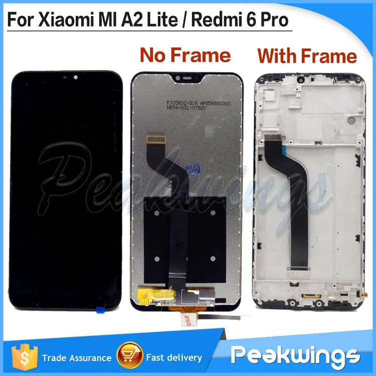 

5.84"LCD For Xiaomi Mi A2 Lite LCD Display With Touch Assembly For Xiaomi Redmi 6 Pro LCD Display 2280*1080