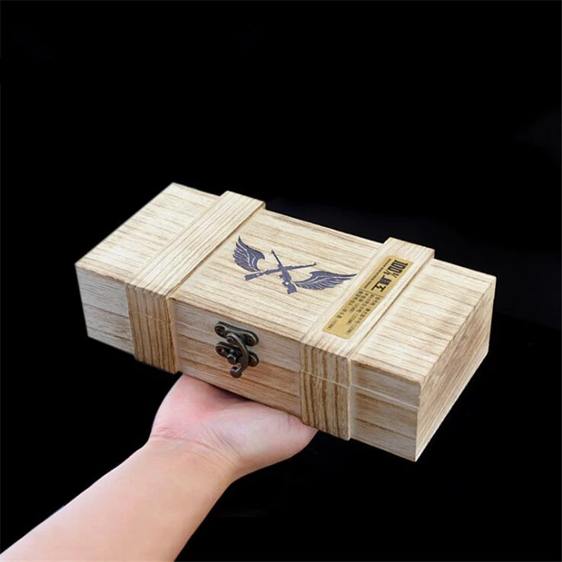 

Game PLAYERUNKNOWN’S BATTLEGROUNDS Peripheral Wooden Box Storage Box Eat Chicken PUBG Weapon Model Collection Box