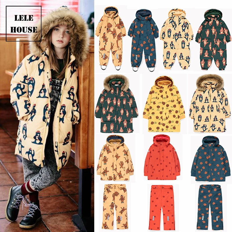 Online En existencia TC niño niña ropa de invierno ropa infantil de Navidad mono de nieve para niño niños abrigos invierno niños Abrigo con capucha