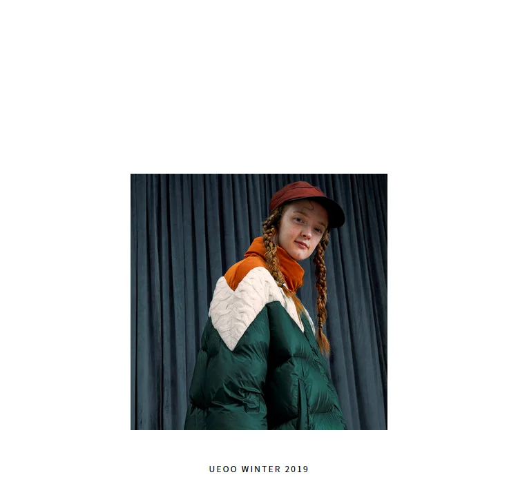 11.11Original Design AIGYPTOS Women Brief Casual Loose Thick Warm High Collar Long Puffer Coat Winter Clothes Down Jacket