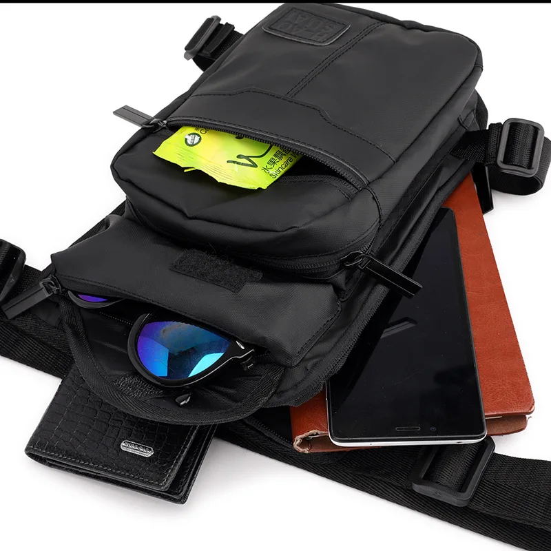 Weysfor Motorcycle Drop Leg Bag Hip Bum Fanny Pack Waterproof Motorcycle Bag Outdoor Casual Waist Bag Motorcycle Bike Bag Black