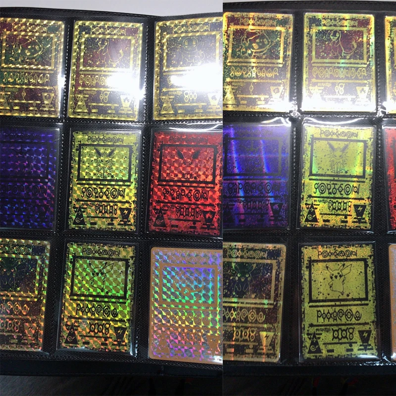 

9pcs/set GAME Card Unknown Totem Ancient Relics Pikachu Flash Card Collection Gift Kids Pokemon Toys