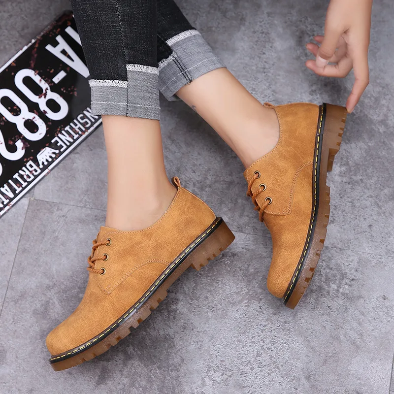 

2019 Autumn And Winter New Arrival Women's Low Top Casual Suede Martin Boots COUPLE'S Work Shoes WOMEN'S Shoes