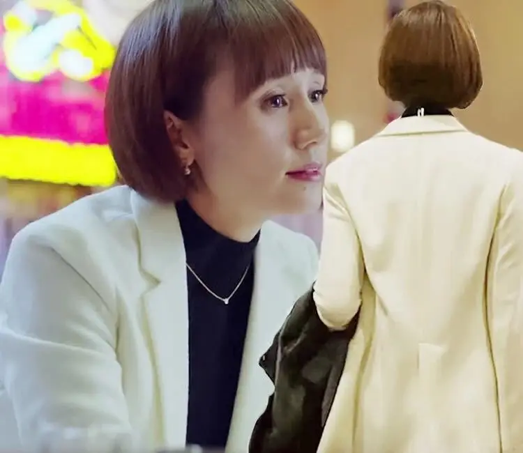 

My First Half Yuan Quan Tang Jing Celebrity Style White Small Suit Korean-style Slim Fit Slimming Ol Career Suit Jacket Fashion