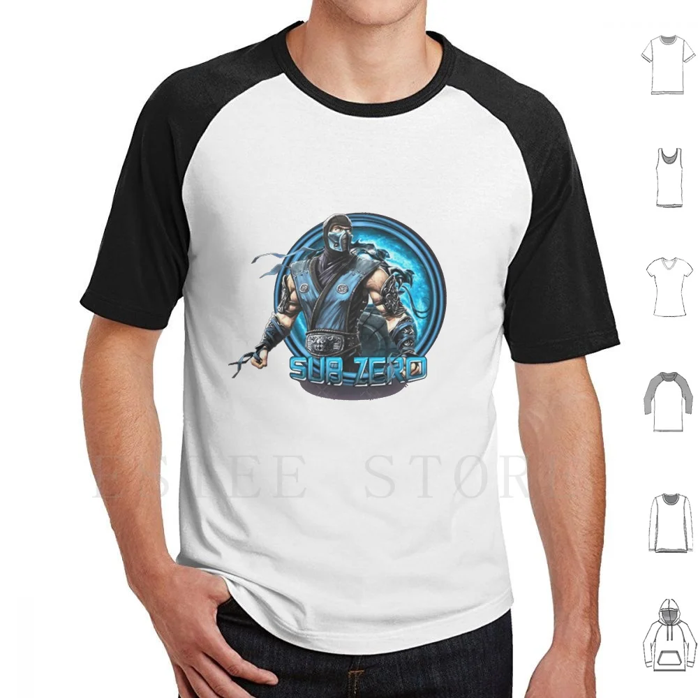 Sub Zero Workart T Shirt Cotton Men Diy Print Sub Zero Sub Zero Project Sub Zero Vs Scorpion Mortal Kombat Sub Zero Scorpion Vs
