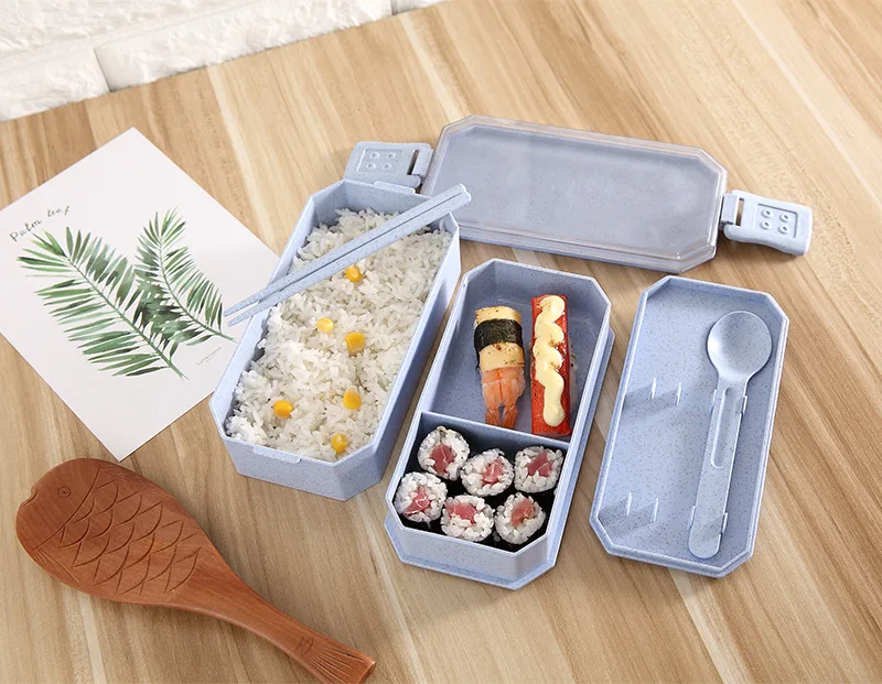 TUUTH Cute Lunch Box Japanese PP Material Thermal Microwave Heating Kids Portable Dinne Food Picnic School Container Box B7