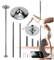US $159.00 Indoor Dancing Tube Pole Dancing Pole Rotating Fixed Fitness Room Pole Dancing Pole Disc Comes Standard With Silver