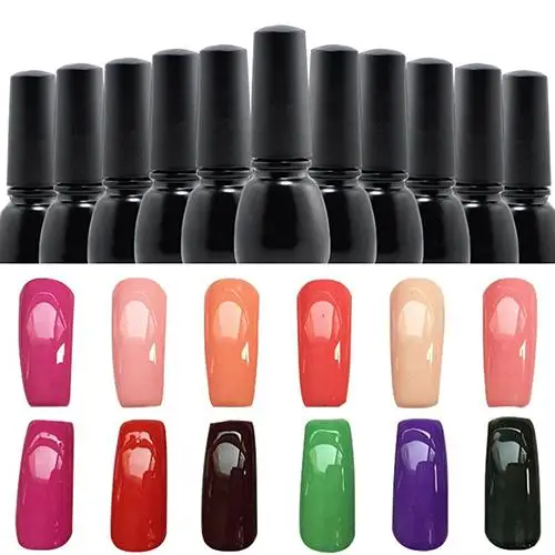 Small black bottle Nail Polish Quick-drying Translucent Environmental Protection Lasting Unpeelable Gel UV Lamp Art Beauty Tool | Красота и