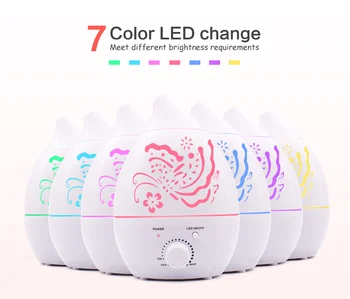 

Air Humidifier 1300ml Aroma Essential Oil Diffuser LED light air diffuser air purifier aromatherapy diffusers in home Carving