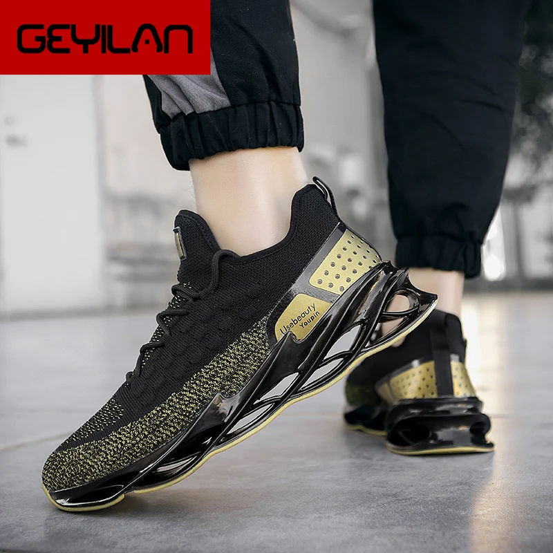 

Men Sneakers Breathable Casual Shoes Lightweight Shoe Walking Outdoor Mesh Flats Trainers Men's air cushion shoes white shoes