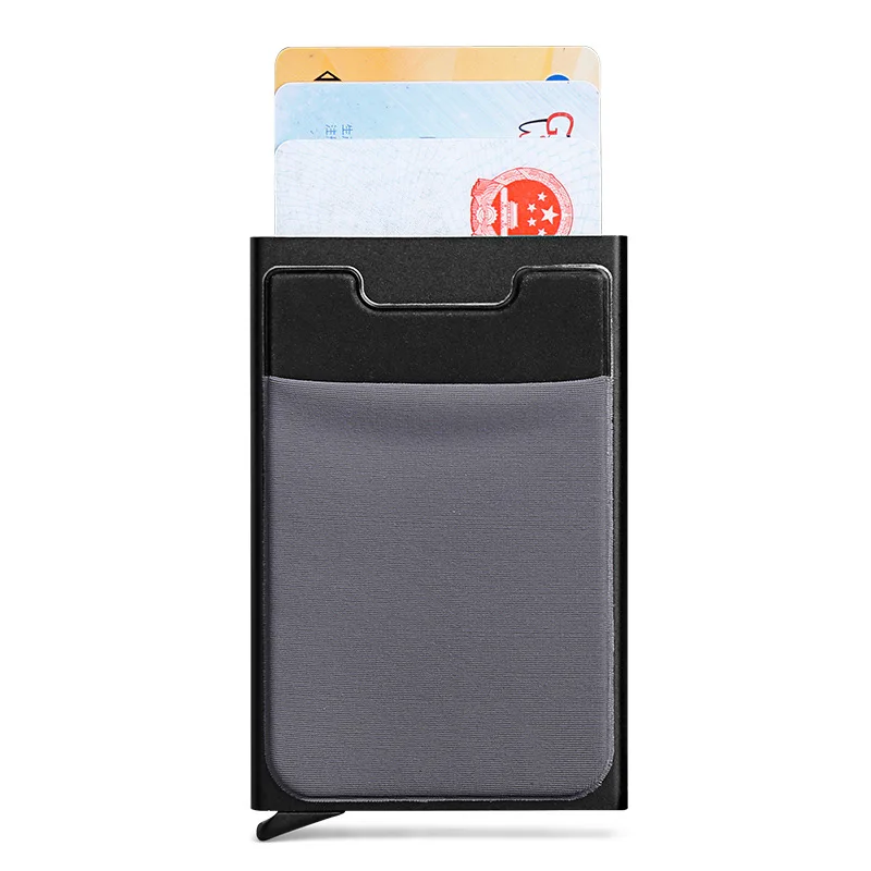BG Rfid смарт-кошелек, кредитный держатель для карт, металлические тонкие мужские кошельки, passe secret pop up, минималистичный кошелек, маленький кошелек - Цвет: BG