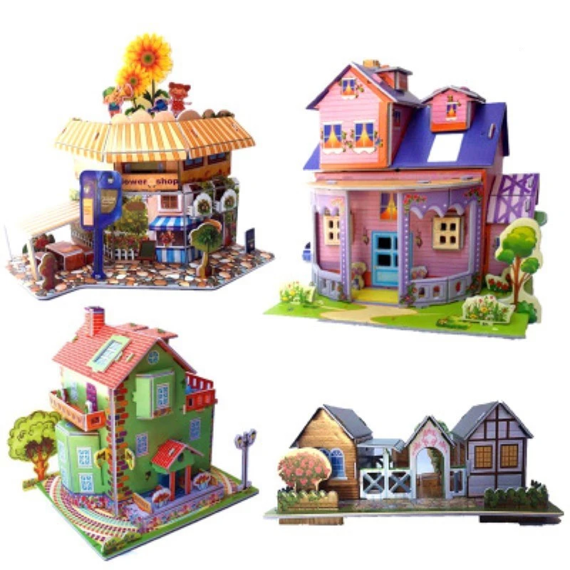 

Diy Paper Quality 3d Three-dimensional Jigsaw Puzzle Children Manual Beneficial Wisdom Early Education Toys Gift Gift