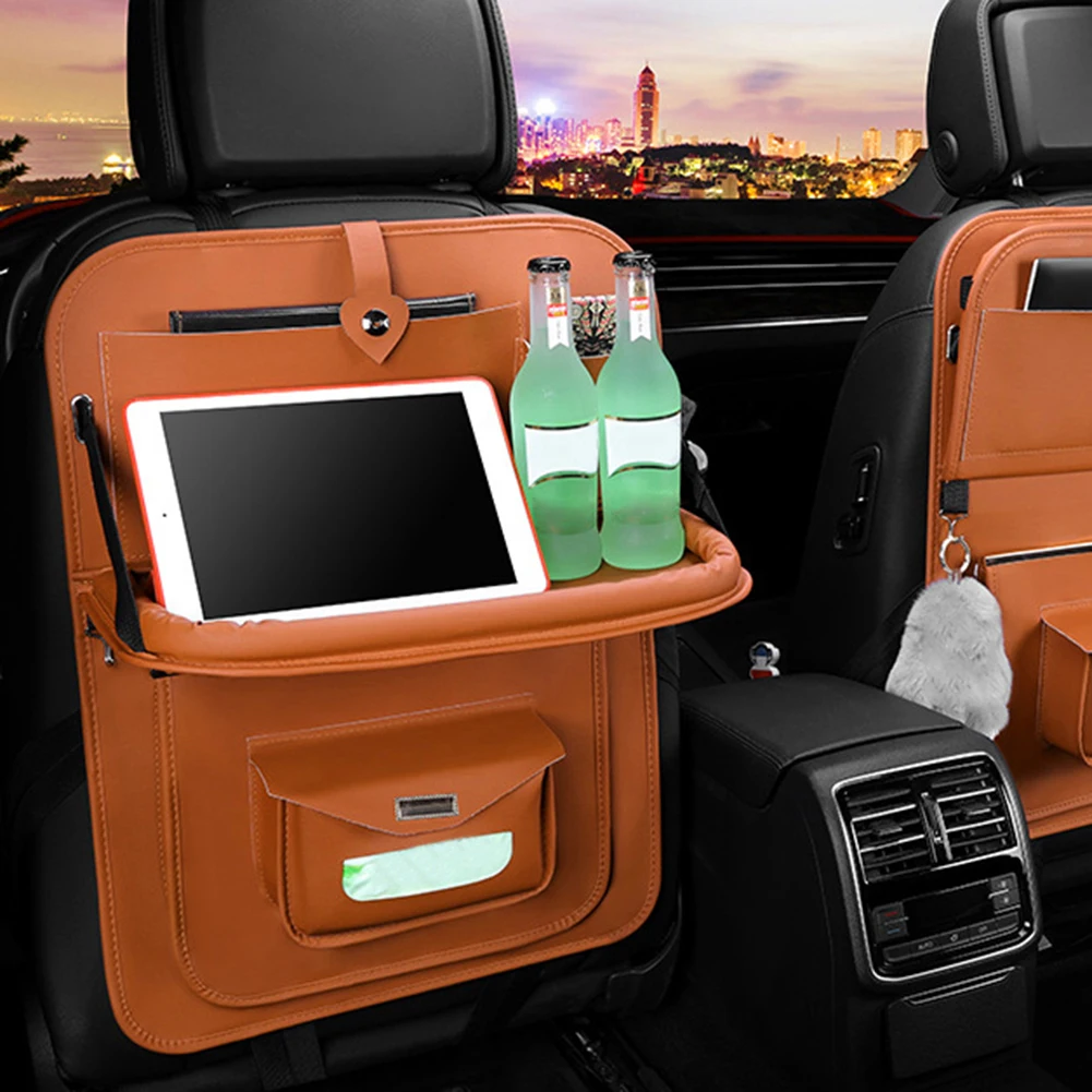 Многофункциональный прочный универсальный органайзер на заднюю часть сиденья автомобиля аккуратный держатель для телефона для хранения напитков и путешествий