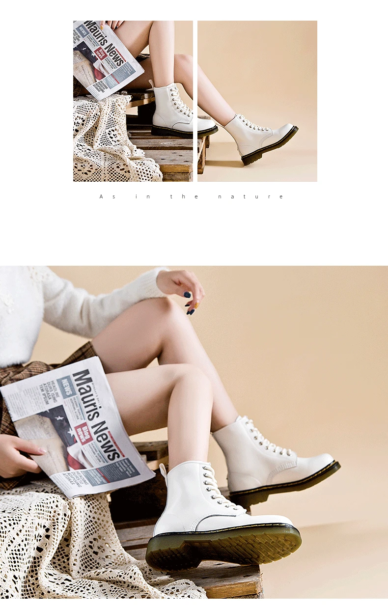 Новинка; женские ботинки из натуральной кожи со шнуровкой и восьмиглазками; ботинки в байкерском стиле; женская обувь; Женские ботинки в байкерском стиле