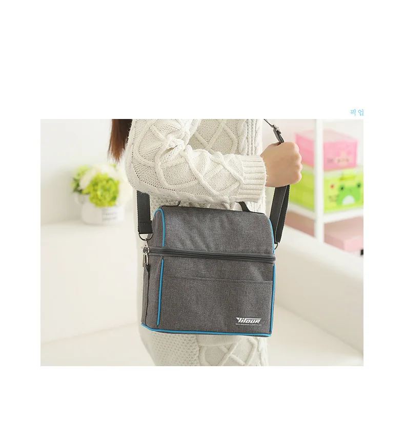 Большая сумка на плечо для упаковки льда, термоупаковка, алюминиевая обертка, ручная стильная сумка для ланча, сумка для пикника