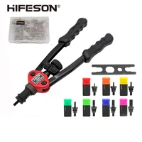 HIFESON Hand Threaded Rivet Nut Gun 70/95/300PCS Nuts Insert Manual Riveter Rivnut Tool for M3 M4 M5 M6 M8 M10 M12 Nut 1