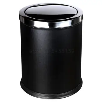 

Trash can home living room bedroom bathroom covered creative hotel office large barrel 12 liters