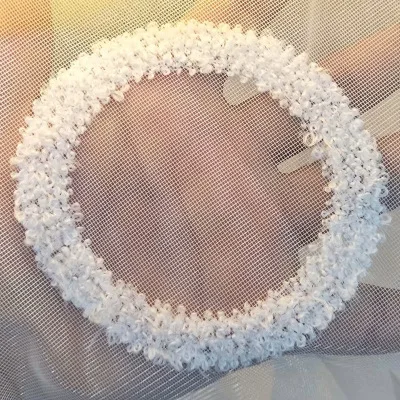 Curtain Tulle Современный белый круг полотенце занавеска из тюли с вышивкой милый отвесный занавеска окно для комнаты делитель шторы балдахин домашний декор AG277#4 - Цвет: Curtain Tulle