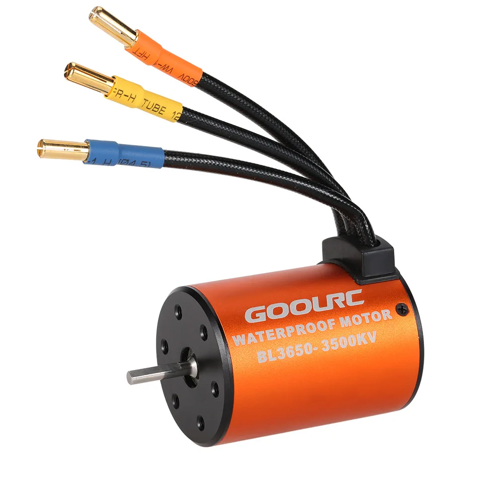 GoolRC 3650 3500KV Waterproof Brushless Motor for 1:10 RC Car HSP 94123 HuanQi 727 FS Racing 53625/53632 Remote Control Car