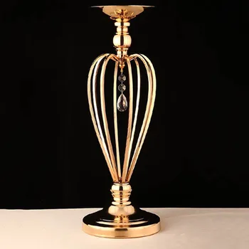 

Flowers Vases Candle Holders Road Lead Table Centerpiece Stand Candlestick Wedding Decoration European Romantic Candlestick