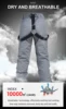 High Quality Men Women Winter Thick Warm Skiing Pants Windproof Waterproof Suspender Trousers Snow Snowboard Pants Plus Size 4