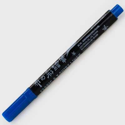 20 цветов 1 мм Перманентный маркер для тканевая футболка лайнер текстильные чернила ткань краска цвет DIY дизайн для художника - Цвет: 80 Sea Blue