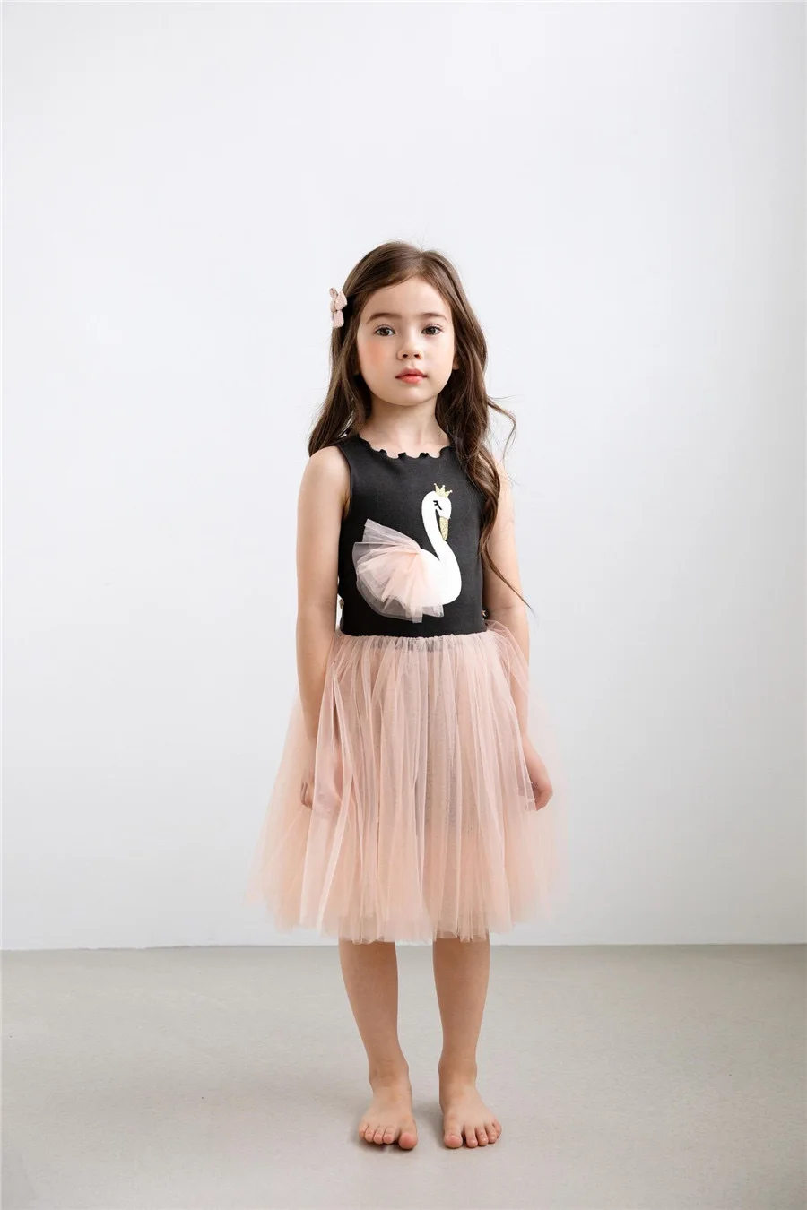 Thanksgiving princess tutu dress kids dresses for girls dress elegant vestidos baby girl clothing  Knee-Length Patchwork