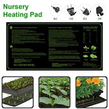 

Seedling Heating Mat 50x25cm Waterproof Plant Seed Germination Propagation Clone Starter Pad Garden Supplies AU US UK AU Plug