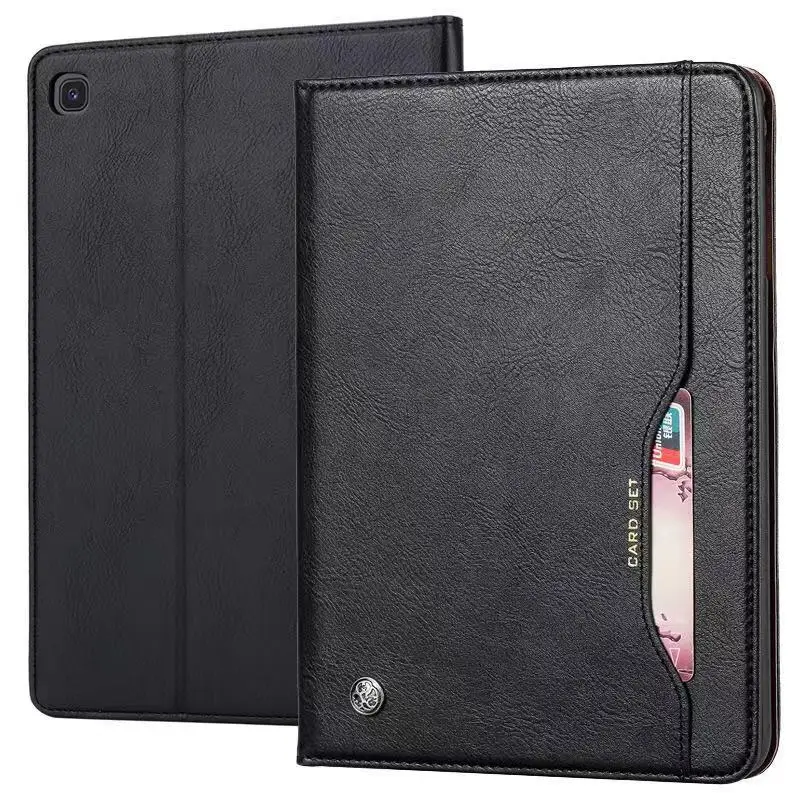 

For Samsung Galaxy Tab A 10.1 2019 T510 T515 Cover Deluxe Retro Suede Leather Cover Wallet Card Holder Magnetic Book Classic