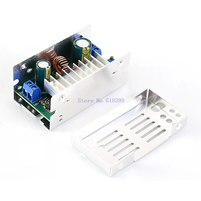 

A7-- Step UP Converter Boost Module DC-DC 200W High Power Supply Module 6V-35V to 7V-55V With Aluminum Alloy Case Adjustable