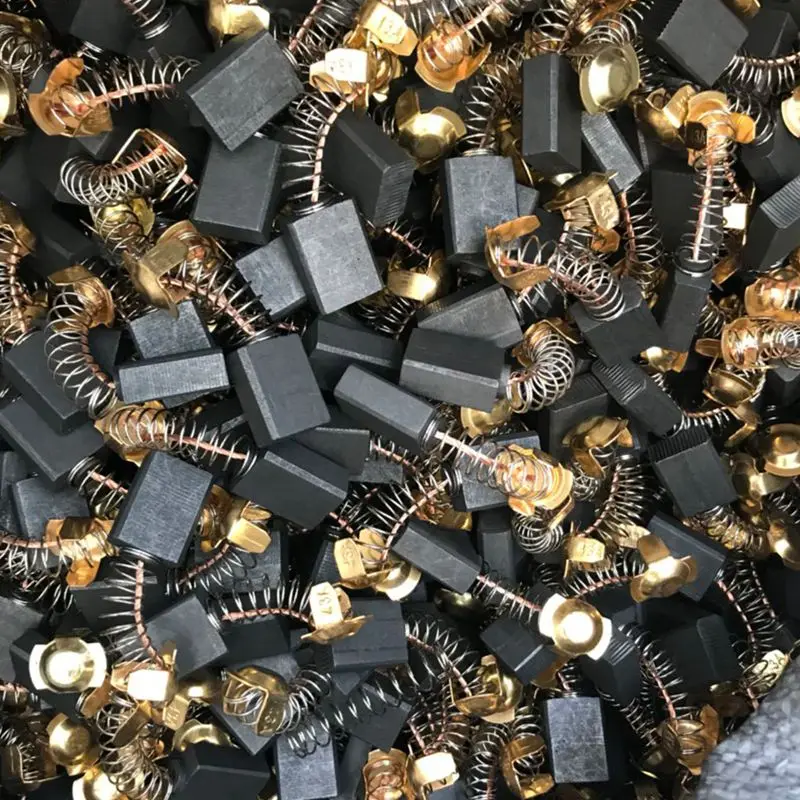 Нержавеющая сталь+ Угольная щетка двигателя 18mmx13mmx7mm-2 шт