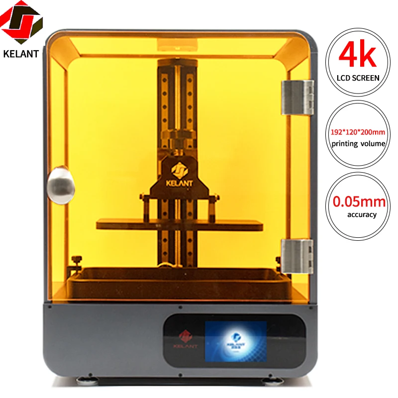 3D принтер SLA KELANT S500 Mono 8 9 дюйма 4K монохромный с ЖК дисплеем большой размер печати
