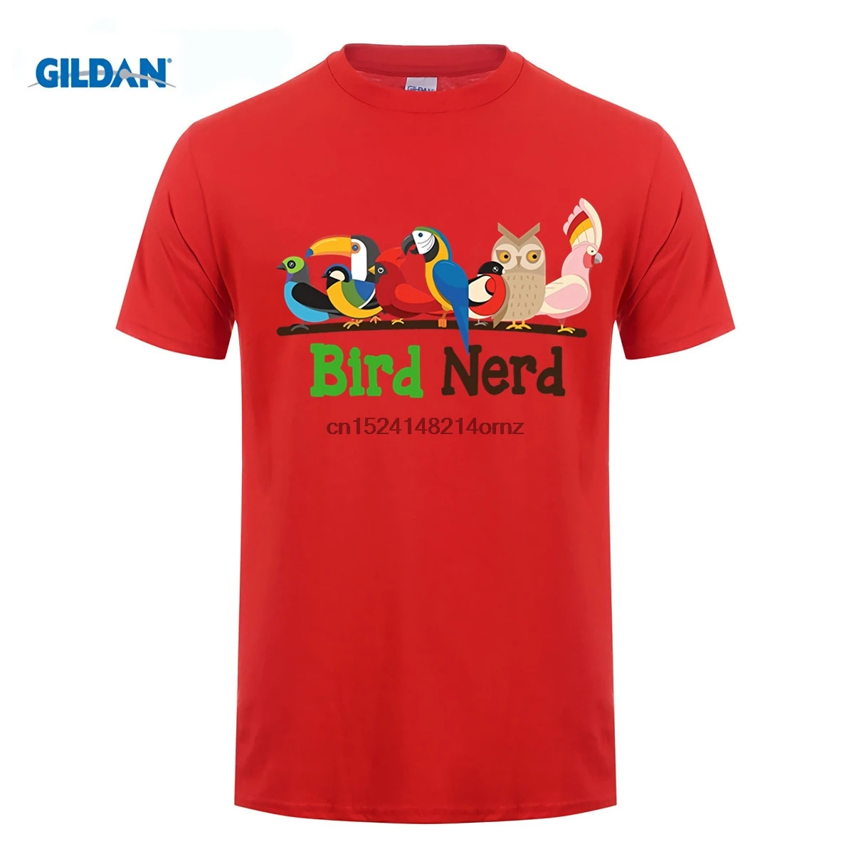 

2019 Funny Bird Nerd Birdwatcher T-shirt Owl Parrot Zany Brainy