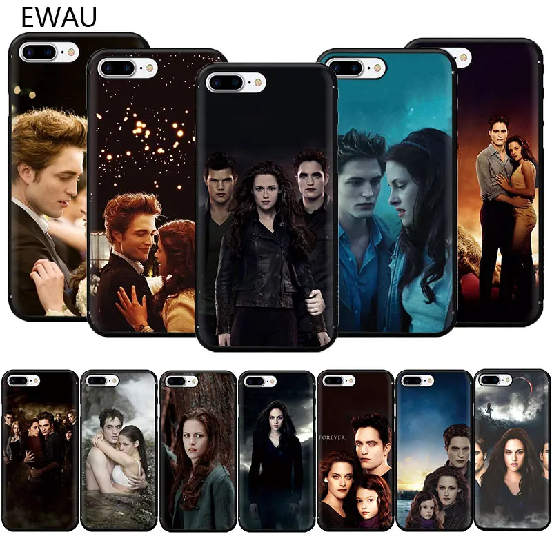 Мягкий чехол для телефона EWAU Twilight Saga из ТПУ для iPhone 5 5S 6 6s 7 8 Plus X XR XS MAX