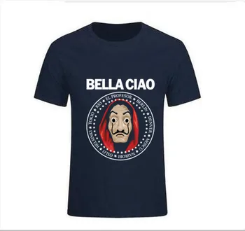 

Nice Hello Funny La Casa De Papel bella ciao T Shirt Money Heist Tees TV Series Tshirts Men House of Paper T-Shirt T Shirt Men S