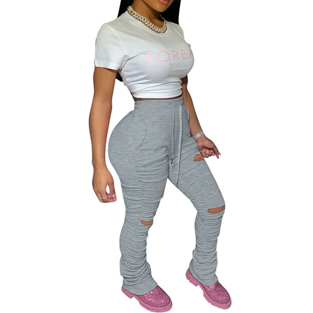bell bottom track pants