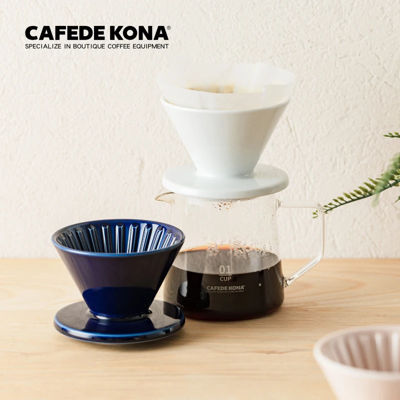 Ceramic Coffee Filter Cup, Cafe Ceramic Pour Over Coffee Dripper