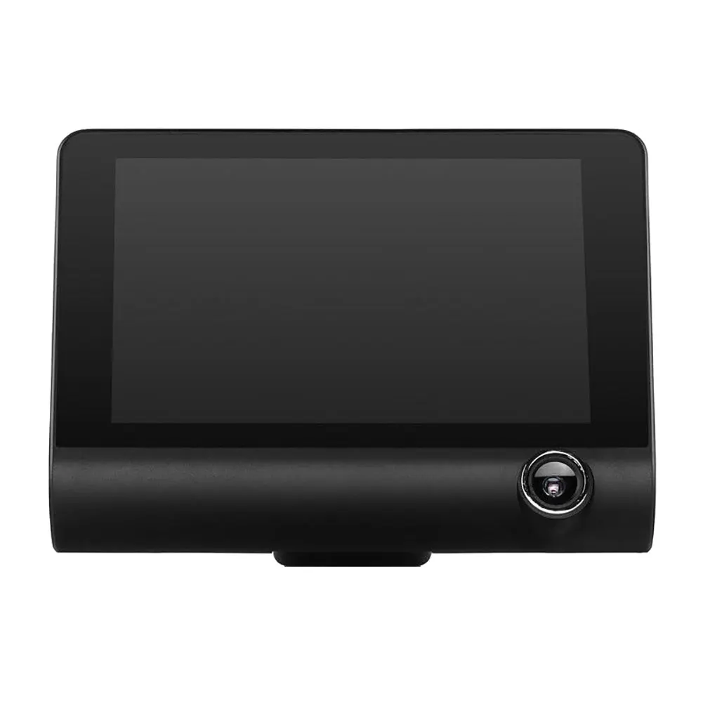 HD 1080P 4 дюйма Видеорегистраторы для автомобилей видеокамера 3 объектива Камера Ночное видение Dash Cam