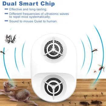 

Mosquito Repellent Electronic Mouse Repellent Device with Double Loudspeaker Night Light XHC88