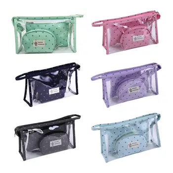 

3 Pcs/set Fashion Simple Make-up Bag Transparent Jewelry Organizer Cosmetic Storage Bags Container