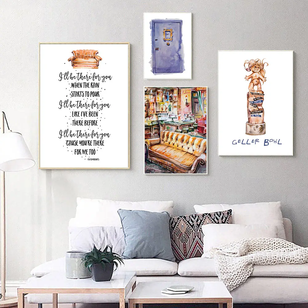 Sitcom-Central-Perk-Couch-Painting-Poster-Friends-Tv-Show-Decoration-Print-Funny-Quotes-Wall-Art-Decorative (3)