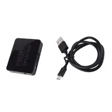 Изысканный дизайн прочный мини Usb Curver One Point два 4k Hdmi Диспенсер 1 в 2 Выход Hdmi сплиттер
