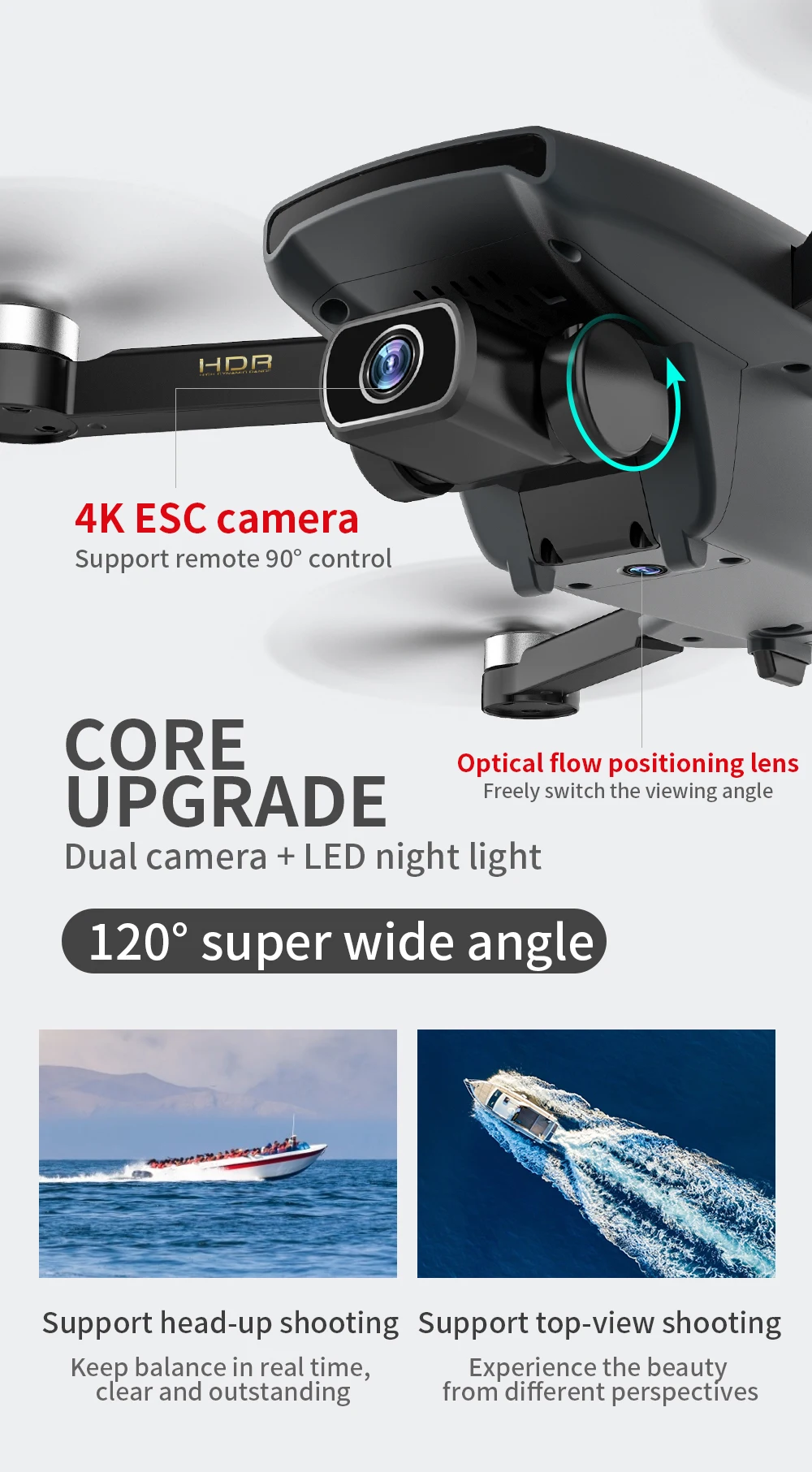 Drone 4k SG108 HD With Camera 5G WiFi GPS Drone