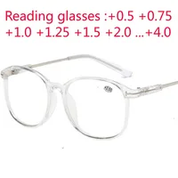 Oversize Big Frame Reading Glasses Presbyopic Eyewear Male Female Hyperopia Glasses with strength +0.5 +0.75 +1.0 +1.25 To +4.0 1