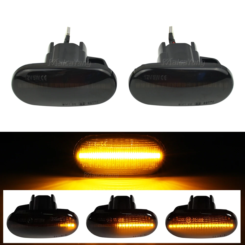 Dynamic Sequential Blinker LED Turn Signal Side Marker Light For Honda