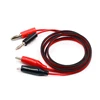 4MM Dual Alligator Clip to Banana Connector Oscilloscope Test Probe Cable 1M 3FT Red Black ► Photo 2/5