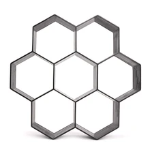 Пластиковые Pathmate камень проложить плесень бетон шаговый путь плесень асфальтоукладчик шестиугольник 72XF