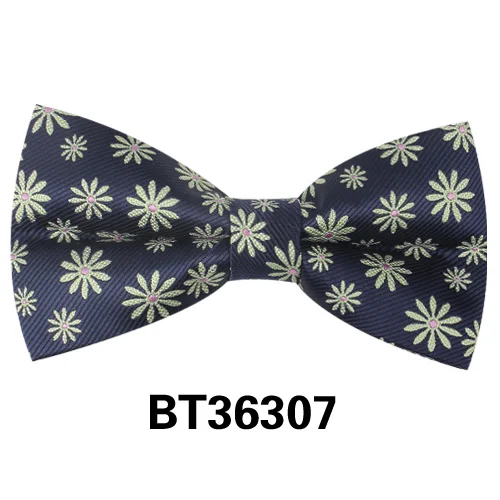 BT36307 Модный мужской галстук-бабочка, классический полосатый галстук для мужчин, деловой Свадебный взрослый цветочный галстук-бабочка, костюм с бабочками, галстуки-бабочки - Color: BT36307