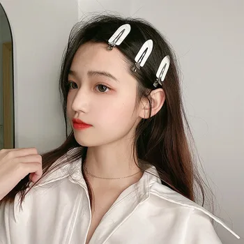 

4Pcs No Bend Seamless Hair Clips Side Bangs Fix Fringe Barrette Makeup Washing Face Accessories Women Girls Styling Hairpins