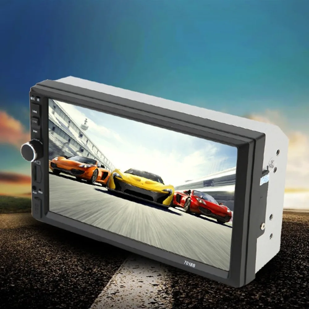 

Car Vehicle 7 Inch Screen TF Card Doule Din Bluetooth MP5 Player Auto Multimedia Player Audio Player Black